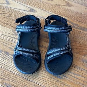 Teva Women's Black and Gray Sandals
